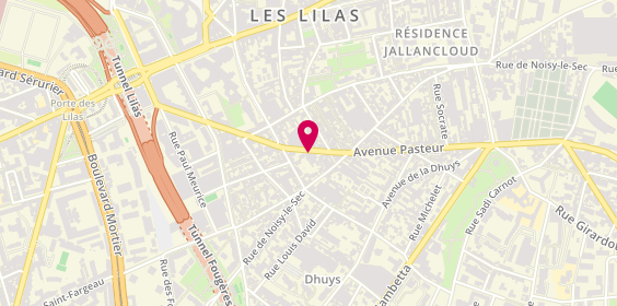 Plan de LLORY Mélanie, 98 avenue Pasteur, 93260 Les Lilas