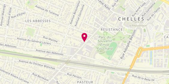Plan de ROBIN Chantal, 46 Avenue de la Resistance, 77500 Chelles