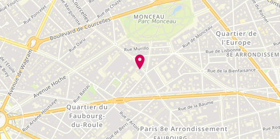 Plan de BARELLE FABIENNE Baille, 117 Rue de Courcelles, 75008 Paris