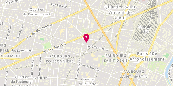Plan de Jean-Baptiste Goupil Lucas-Fontaine Psychologue, 40 Rue de Chabrol, 75010 Paris