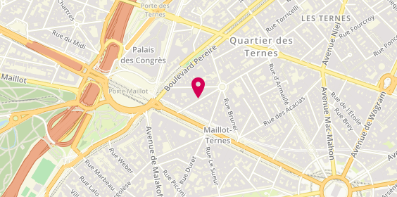 Plan de BRUNSCHWIG Olivier, 44 Rue Saint Ferdinand, 75017 Paris