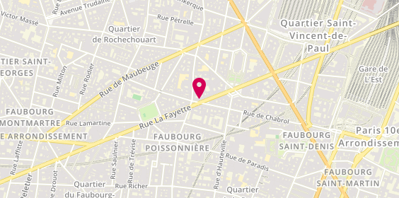 Plan de Géraldine CAUDRON - Psychologue, 95 Rue la Fayette, 75010 Paris
