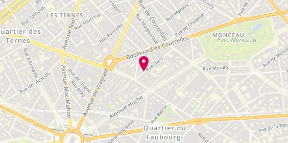 Plan de Sabine JAUFFRET Charbonnier, 5 Rue Daru, 75008 Paris