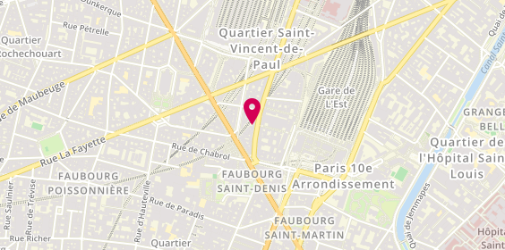 Plan de Broutechoux-LORAND Christine, 137 Rue du Faubourg Saint-Denis, 75010 Paris