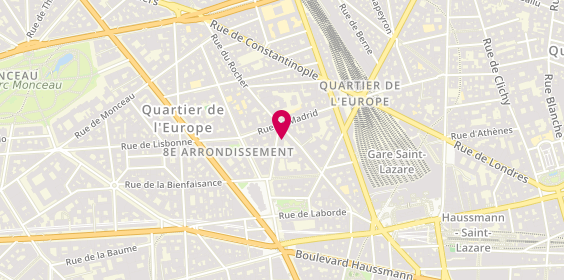 Plan de Levy-BASSE Roseline, 45 Rue du Rocher, 75008 Paris