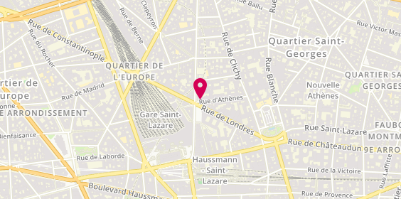 Plan de LEWARTOWSKI Sabine, 24 Rue d'Athènes, 75009 Paris