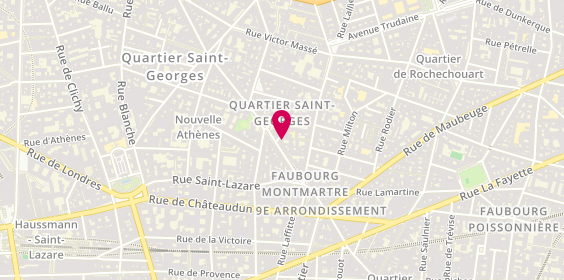 Plan de Clémence GUIBERT Psychologue Psychothérapeute, 18 Rue Notre Dame de Lorette, 75009 Paris
