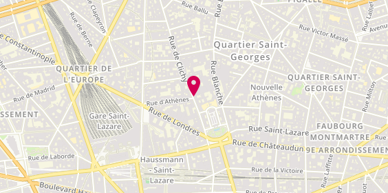 Plan de SAWRA LE BIGOT Chantal, B 4 14 Rue Clichy, 75009 Paris