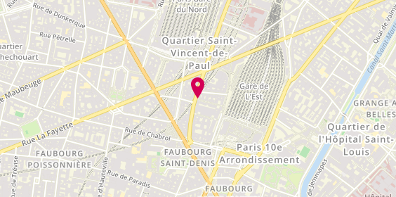 Plan de BENNEGADI Rachid, 148 Rue du Faubourg Saint Denis, 75010 Paris