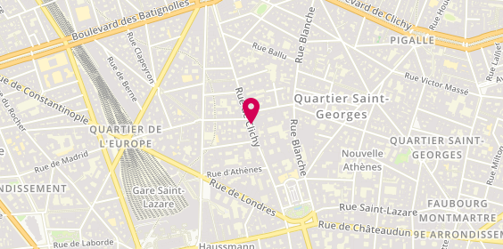 Plan de BONNET VIDON Bénédicte, 42 Rue de Clichy, 75009 Paris