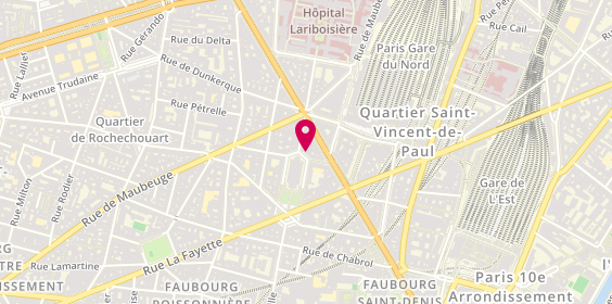 Plan de PRAGER Marie-Nadine, 8 Rue de Belzunce, 75010 Paris