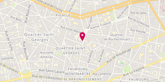 Plan de JUTEAU Anne, 41 Rue Martyrs, 75009 Paris