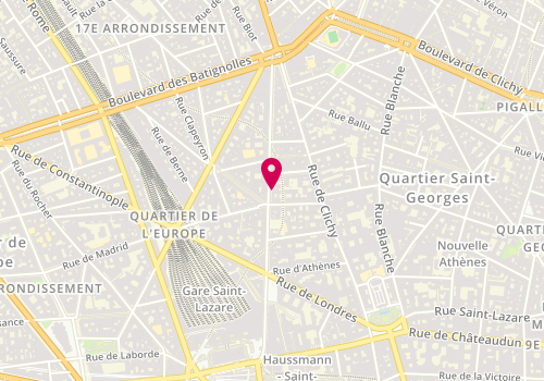 Plan de Lia Batista, 64 Rue d'Amsterdam, 75009 Paris