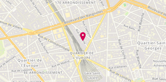 Plan de CHARBONNEL Anne, 9 Rue de Berne, 75008 Paris