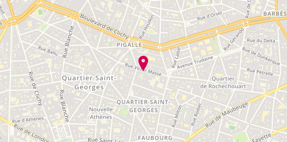 Plan de BLANC Virginie, 21 Rue Victor Massé, 75009 Paris