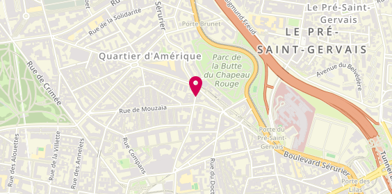 Plan de GRANIER DE CASSAGNAC Serge, 36 Rue Lilas, 75019 Paris