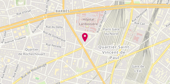 Plan de DASSONVILLE Viviane, 16 Rue Saint Vincent de Paul, 75010 Paris