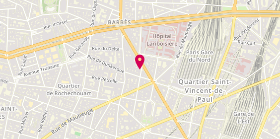 Plan de Catherine Djoumi Narwa, 29 Bis Rue de Rocroy, 75010 Paris