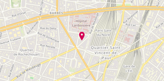 Plan de Julie BILLOUIN - Psychothérapeute et psychanalyste Paris 10, 93 Rue de Maubeuge, 75010 Paris