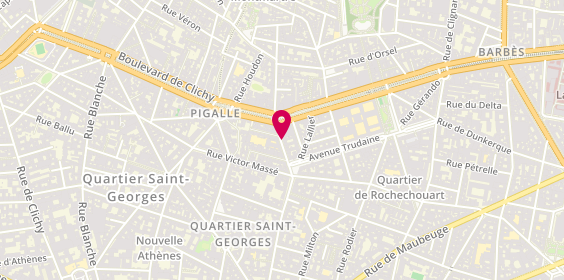 Plan de HERMET Marie Claude, 72 Bis Rue des Martyrs, 75009 Paris