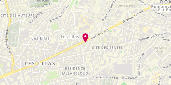 Plan de Beatrice Lantzenberg, 192 Rue de Paris, 93260 Les Lilas