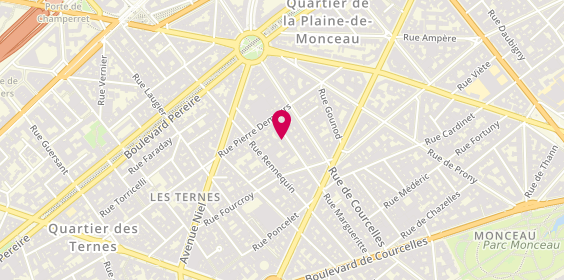 Plan de Psychologue Paris 17 - Corinne ACHEROFF, 17 Rue Théodore de Banville, 75017 Paris