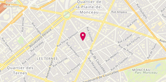 Plan de CHABAUD Annie, 111 Rue Courcelles, 75017 Paris