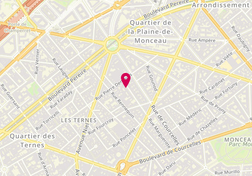 Plan de ACHEROFF Corinne, 19 Rue Théodore de Banville, 75017 Paris