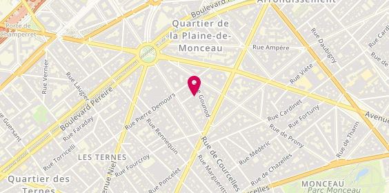 Plan de GELLMAN Lucile, 8 villa Monceau, 75017 Paris