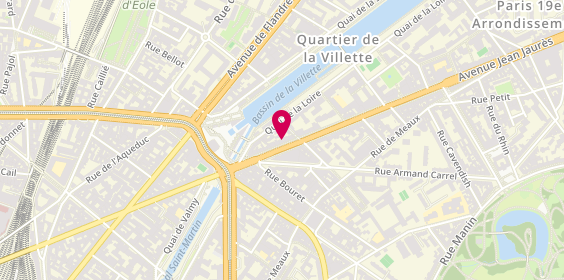 Plan de ALIMI Chantal - Psychologue Paris 19, 17 avenue Jean Jaurès, 75019 Paris