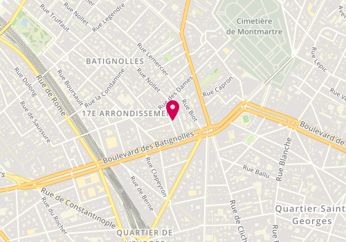 Plan de Marie Makdessi Peyronnie - Psychologue à Paris 17 Présentiel - téléconsultation, 14 Rue Darcet, 75017 Paris