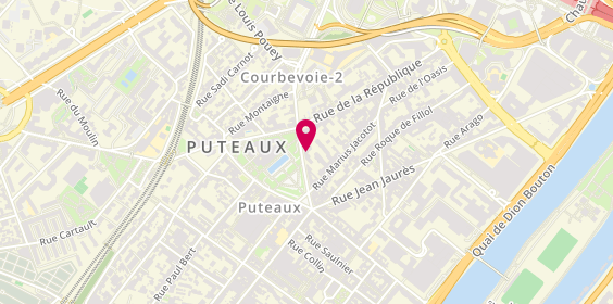 Plan de Cabinet de Psychologie et Psychotherapie, 16 Rue Anatole France, 92800 Puteaux