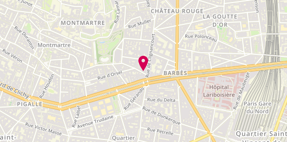 Plan de ROYER LEBAS Marie Ange, 2 Rue d'Orsel, 75018 Paris