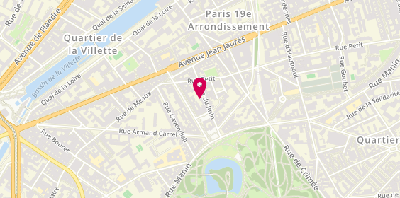 Plan de Cabinet de consulations en psychologie, 20 Rue du Rhin, 75019 Paris