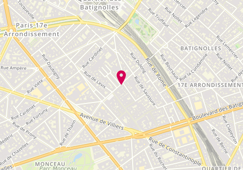Plan de PELLEGRIN Sylvie, 34 Rue Legendre, 75017 Paris