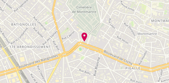 Plan de Cottereau Danièle, 120 Boulevard de Clichy, 75018 Paris