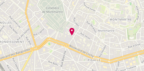 Plan de NUNES Frédéric, 1 Bis Rue Cauchois, 75018 Paris