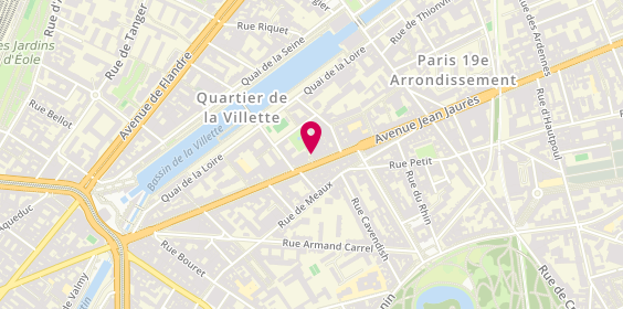Plan de BARBA Carole, 71 avenue Jean Jaurès, 75019 Paris