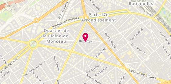 Plan de ALME DE FLERS Marie, 19 Rue Ampère, 75017 Paris