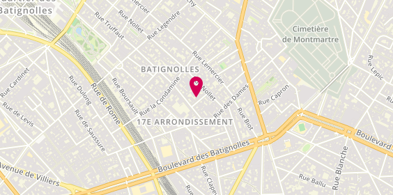 Plan de TICKRIDGE Marie-Odile, 10 Rue de Bizerte, 75017 Paris