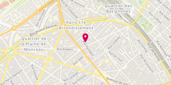 Plan de EVRARD Florence, 24, rue Daubigny, 75017 Paris