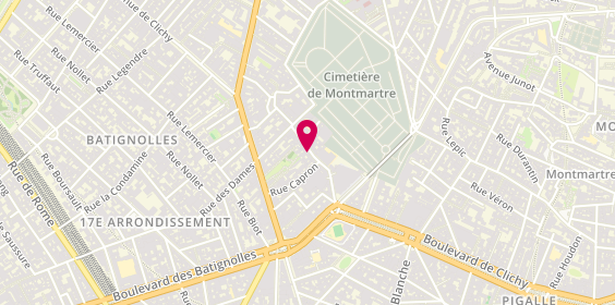 Plan de DELOBELLE Jessica, 5 Rue Cavallotti, 75018 Paris