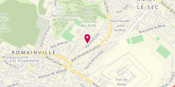 Plan de ESCOT Mathias, 86 Rue Emile Zola, 93130 Noisy-le-Sec