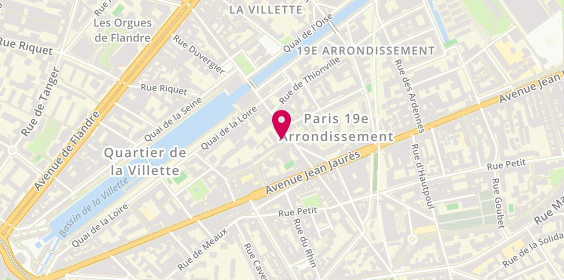 Plan de Espace Un Bout de Chemin, 33 Rue Tandou, 75019 Paris