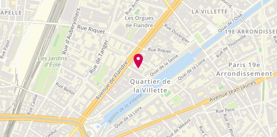Plan de Coline CARNIAUX - Psychologue MSP Quai de Seine, 11 Pass. De Flandre, 75019 Paris