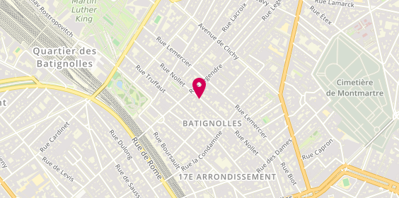 Plan de RANDRIANJAFINIMANANA Fanilo, Cabinet du Dr Randrianjafinimanana
63 Rue Nollet, 75017 Paris