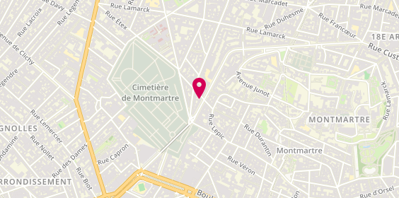 Plan de BERNARD Dominique, 21 Rue Caulaincourt, 75018 Paris