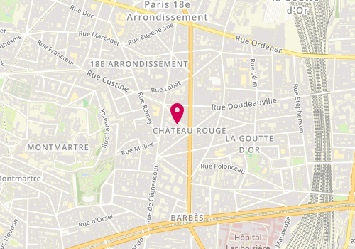Plan de LANNADERE Samuel, 7 Rue Custine, 75018 Paris