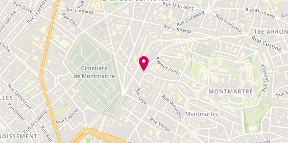 Plan de SZWEBEL Ari, 59 Rue Lepic, 75018 Paris