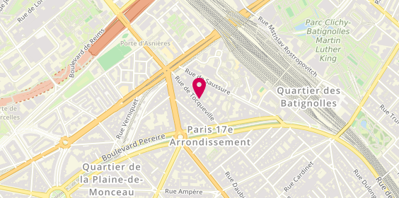 Plan de Lorraine BOURCIER-LAURANT - Psychologue - Paris 17ème, 132 Rue de Tocqueville, 75017 Paris